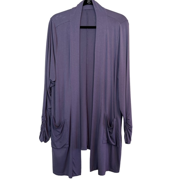 Torrid Sweaters - Torrid Super Soft Women's Size 3/3X/22-24 Lilac Duster Cardigan Pockets Stretch